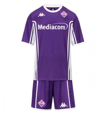 Fiorentina Replica Home Stadium Kit for Kids 2025-26 Short Sleeve (+ pants)